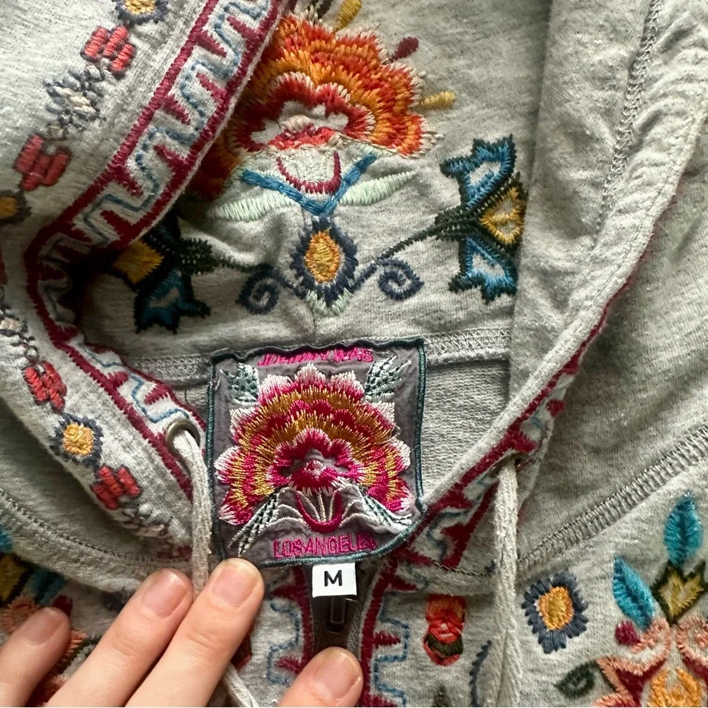 Embroidered Gray Women's Jacket - Picture 4 of 5